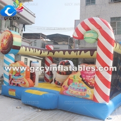 Cake Inflatable Birthday Party Bouncy Castle Combo
