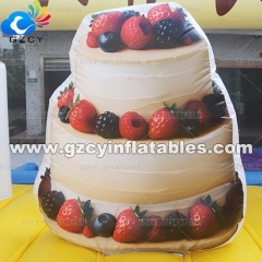 Cake Inflatable Birthday Party Bouncy Castle Combo