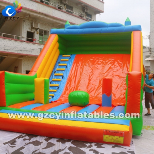 Pvc Inflatable Slide Oem Commercial Indoor Games with Trampoline Dry Slide with protection