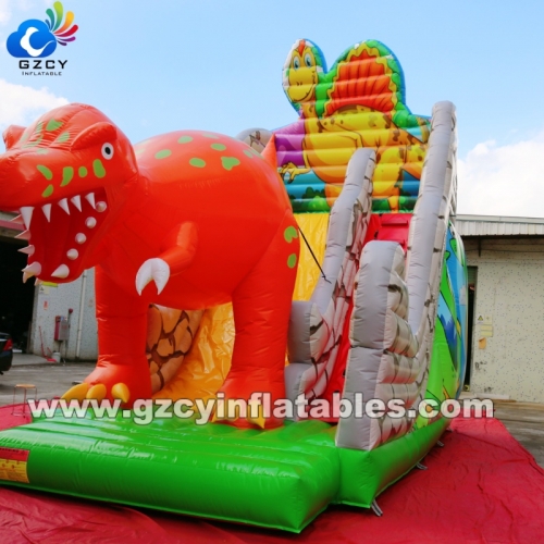 Hot Sale Grade Dinosaur Commercial Most Exciting Wet and Dry Inflatable Slide Game for Children with Best Price and High Quality