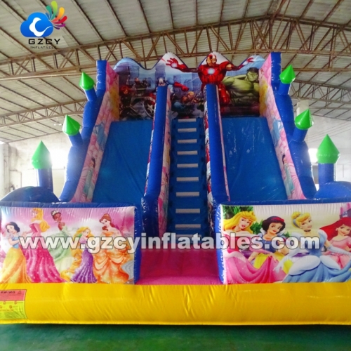 Customized Theme Inflatable Bouncer Inflatable Bus Slide Bouncy Castle