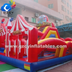 Kids Outdoor Carnival Bouncy Castle Castillo Commercial Inflatable Bounce House Obstacle Course Inflatable Circus Playground