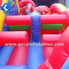 Kids Outdoor Carnival Bouncy Castle Castillo Commercial Inflatable Bounce House Obstacle Course Inflatable Circus Playground