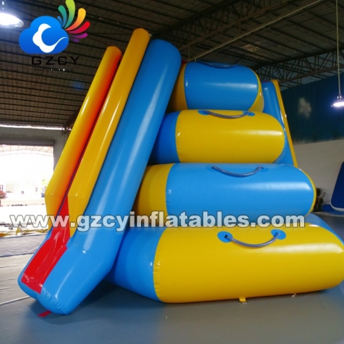 Airtight Inflatable Water Game PVC Double Lanes Inflatable Aqua Climb Slide