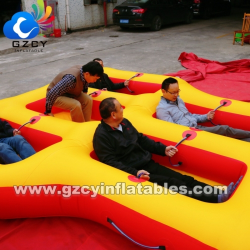 3 or 5 or 7 Person Inflatable Aqua Floating Towable Toys Banana Boat Tube Donut Ski Boat Ride Fly Tube for Water Park