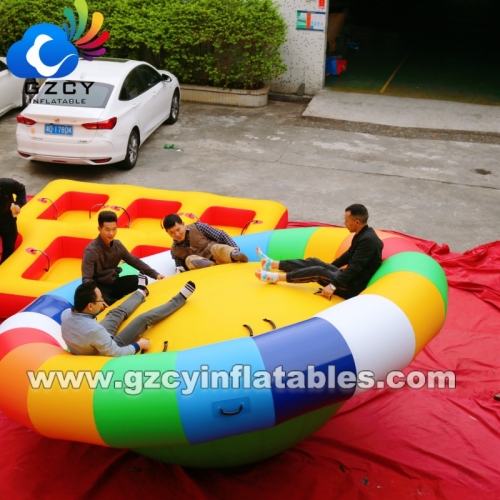 Water Crazy Rotating UFO Inflatable Spinning Disco Boat for Summer Water Sports