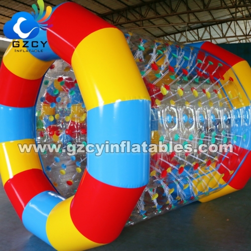 Crazy Water Game Inflatable Roller Ball Zorb Portable Wheel Roller Inflatable Water Wheel Ball Product