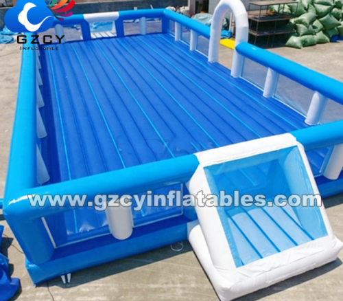 CE Field/inflatable Soap Soc Events Inflatable Football Fieldcer Field/inflatable Football Game Course for Outdoor