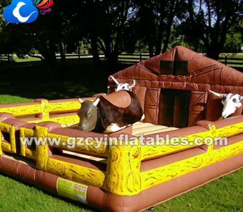 Amusement Park Rides Equipment Outdoor Carnival Rides Theme Park Inflatable Mechanical Games Rodeo Ride Bull Bouncer
