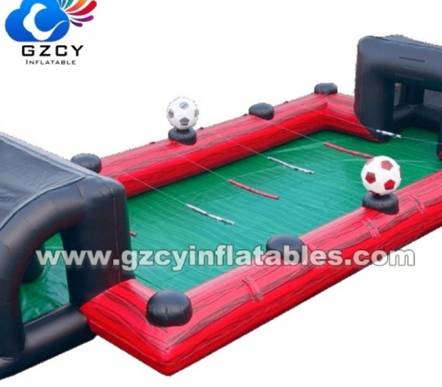 Outdoor Commercial Inflatable Soap Football Inflatable Football Field