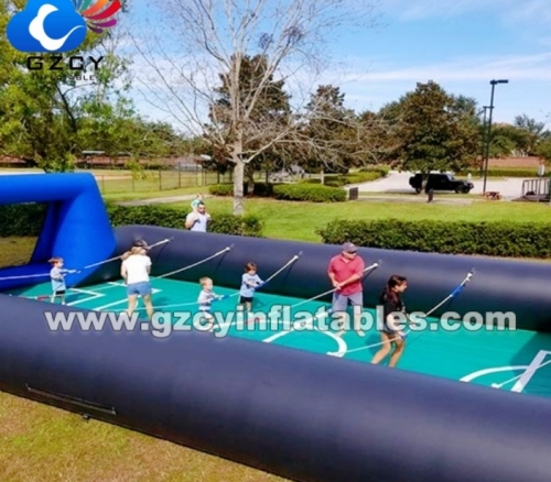 Sports Arena Huge Inflatable Soap Soccer Field Outdoor Play Soccer Games Inflatable Football Field for Sale