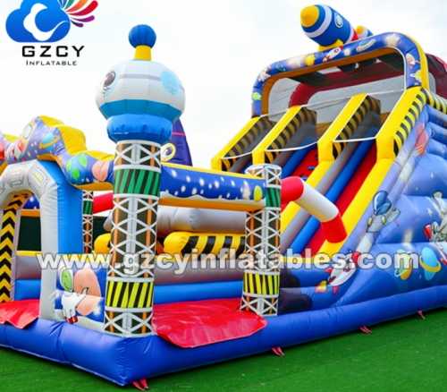 Outdoor Playground Space Bouncy Castle Inflatable Bouncer Slide for Kid