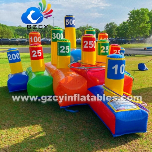 4x4x2m Inflatable Ring Toss Game Inflatable Carnival Game For Kids and Adults