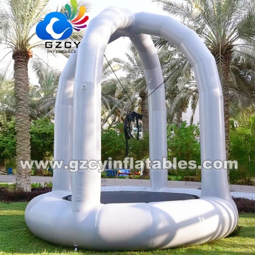 Custom Playground Sport Game Inflatable Bungee Jumping Trampoline Outdoor Inflatable Bungee Jumping Bed