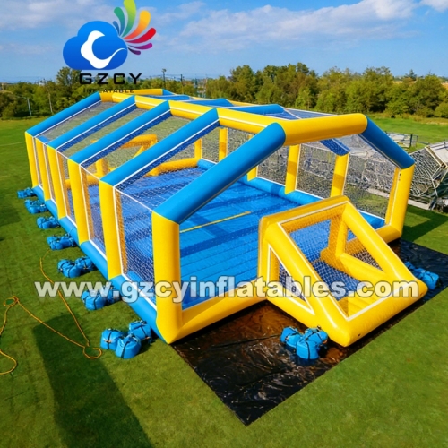 Pvc Sports Soccer Court Inflatable Sports Arena Football Pitch air Tube Giant Inflatable Field Airtight Frame Structure