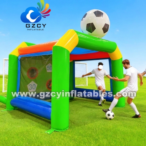 Outdoor Commercial PVC Inflatable Football Goal Post Inflatable Soccer Goal for Rent Inflatable Football Target Shootout Game
