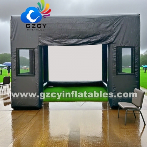 Waterproof Outdoor PVC Inflatable Golf Simulator Custom Home Golf Simulator Enclosures