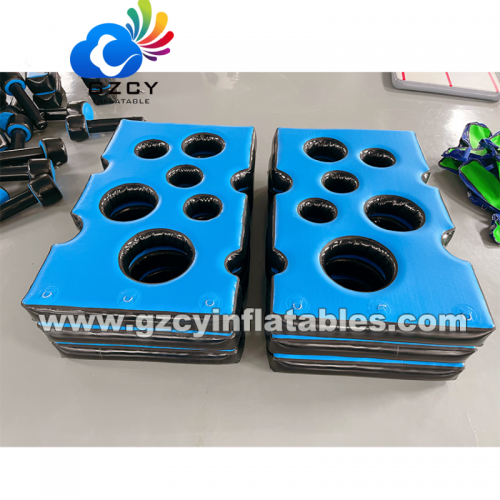 Ninja Park Challenge Inflatable Cheeseboard Obstacle Course Block Trampoline Park Inflatable Ninja Warrior Obstacle