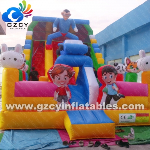 Commercial Pvc Outdoor Bouncy Castle Chateau Gonflable Inflatable Bounce House Bouncy Slide for Kids