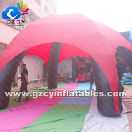 Inflatable Spider Dome Tent PVC CE Certified Custom Logo Printed Event Advertising Outdoor Use