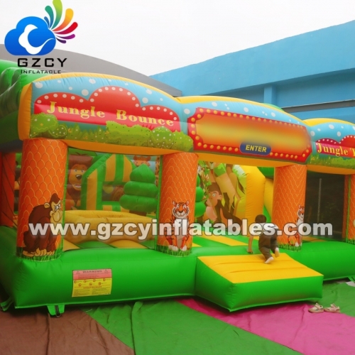 Commercial PVC Inflatable Bounce House with Slide, Jumping Castle Inflatable for Kids Party Rental and Outdoor Events