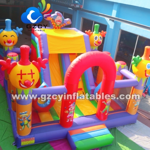 Commercial Inflatable Park Playground Obstacle Course with Slide Large Inflatable Amusement Park