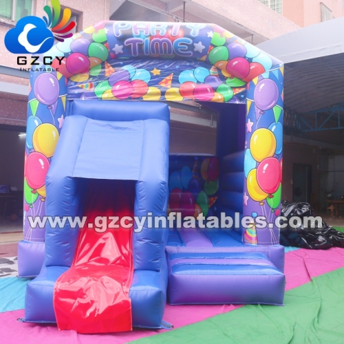 Commercial Ball Inflatable Bounce House Jumping Bouncy Castle with Slide Hot Sale Inflatable Combo Bouncer with Air Blower
