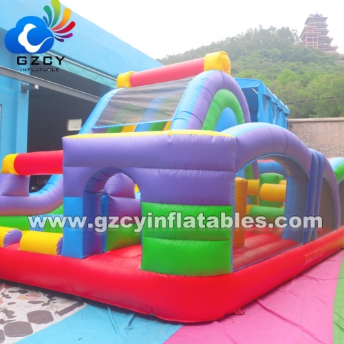 Commercial PVC Outdoor Inflatable Obstacle Course Inflatable Challenge Game Inflables Obstacle Course for Kids