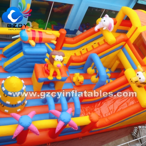 0.55mm Pvc Inflatable Amusement Park, Outdoor Party Kids Fun Park, Inflatable Indoor Playground