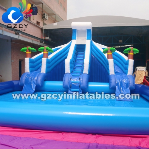 New Design Jumping Castle With Slide and Pool Commercial Inflatable Water Slide for Kids Inflatable Water Games for Adults