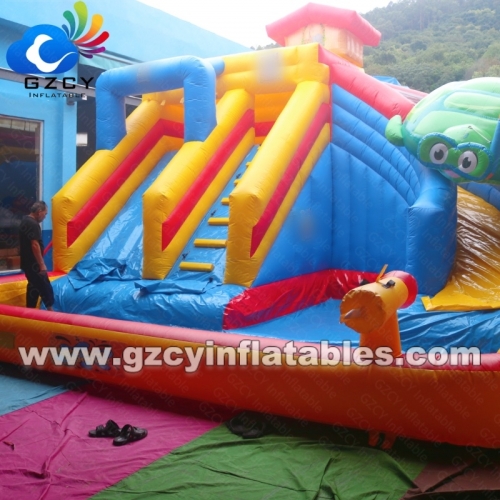 Commercial Inflatable Water Slide With Pool for Amusement Park