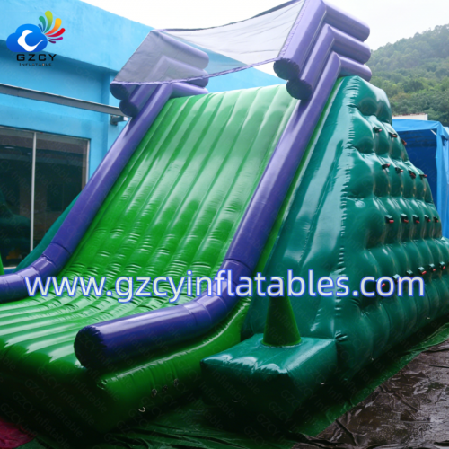 Aqua Park Mountain Climbing Wall Inflatable Iceberg Ocean Floating Rock Climbing Inflatable Water Iceberg Slide for Kids Adult