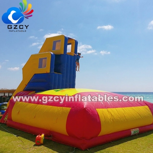 High Stunt Jump air Bag, Inflatable Freefall Stunt Jump with Jump Cushion