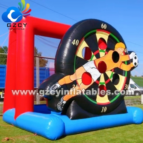 Commercial Inflatable Football Goal Target Soccer Shoot Darts Board Game for Sale Inflatable Bouncer Game for Child