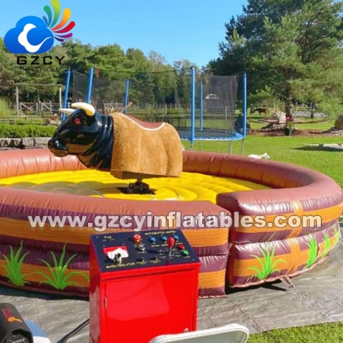Popular Inflatable Rodeo Bull Mechanical Ride Game Attraction for Event Rental Business
