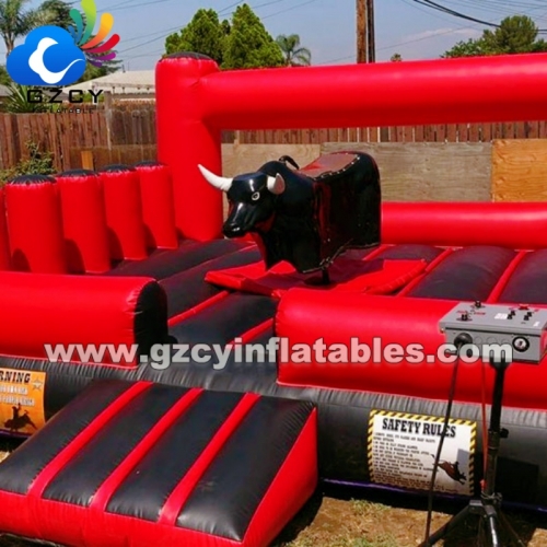 Outdoor Adult-Inflatable Mechanical Bull Games Fun Team Building Inflatable Castle for Adults