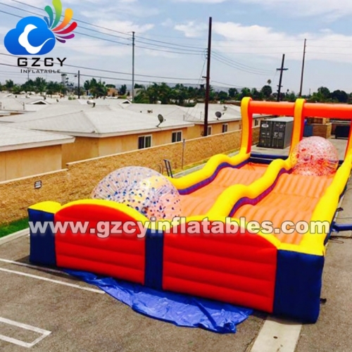 Interactive Carnival Inflatable Bowling Ball Arena Playground Sports Entertainment Product for Sale