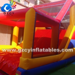 Adult Kids Bouncy Castle Inflatable Obstacle Courses Customizable PVC Material