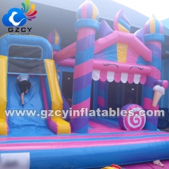 Inflatable Bouncer Slide Bouncy Inflatable Castle Bounce House Inflatable Slide with Blower Kids Adults for Sale