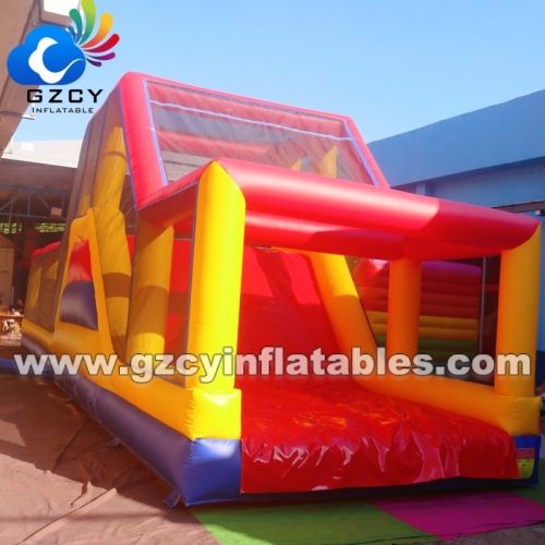 Adult Kids Bouncy Castle Inflatable Obstacle Courses Customizable PVC Material