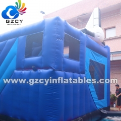 Commercial PVC Bouncy Castle Inflatable Playground Slide with Rock Climbing Wall Inflatable Bouncer Combo Slide