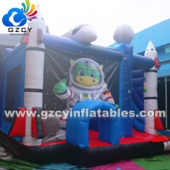 Commercial PVC Bouncy Castle Inflatable Playground Slide with Rock Climbing Wall Inflatable Bouncer Combo Slide