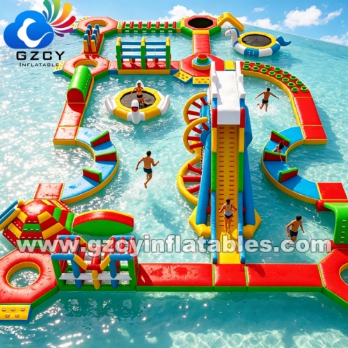 Custom Outdoor Inflatable Water Park Inflatable Sea Water Games