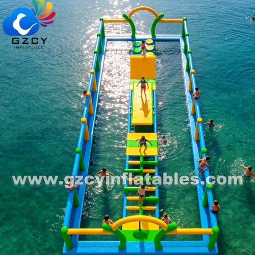 Water Park Inflatable Obstacle Course Floating