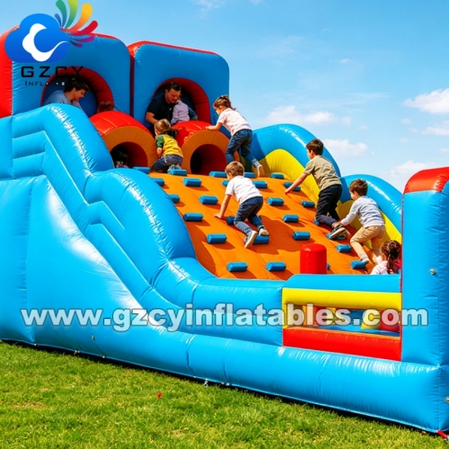 Commercial Bounce House Water Slide Inflatable Obstacle Games Inflatable Theme Park for Party Rental