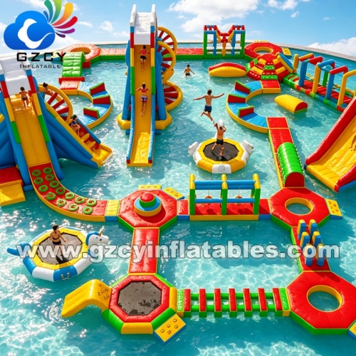 Inflatable Floating Water Park Aqua Park With CE Certificate