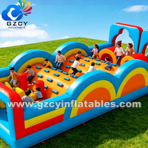 Outdoor Playgrounds Professional Inflatable Theme Park Games Large Extreme Inflatable Obstacle Course