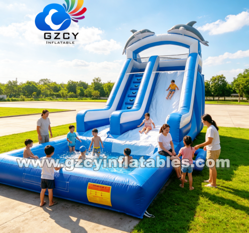 New Design PVC Inflatable Water Slide with Easy Setup for Parties