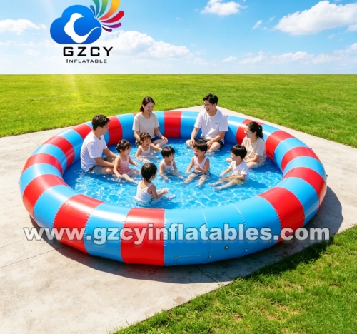 Round inflatable pool