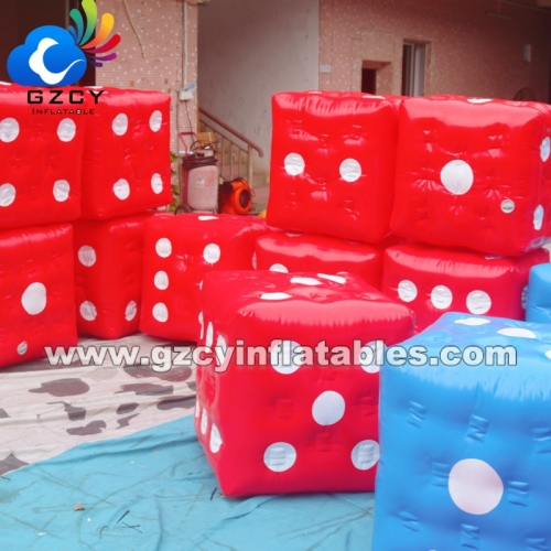 Custom Plastic PVC Giant Inflatable Dice for Children's Adults Games